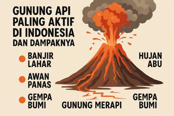 Gunung Api Paling Aktif di Indonesia dan Dampaknya