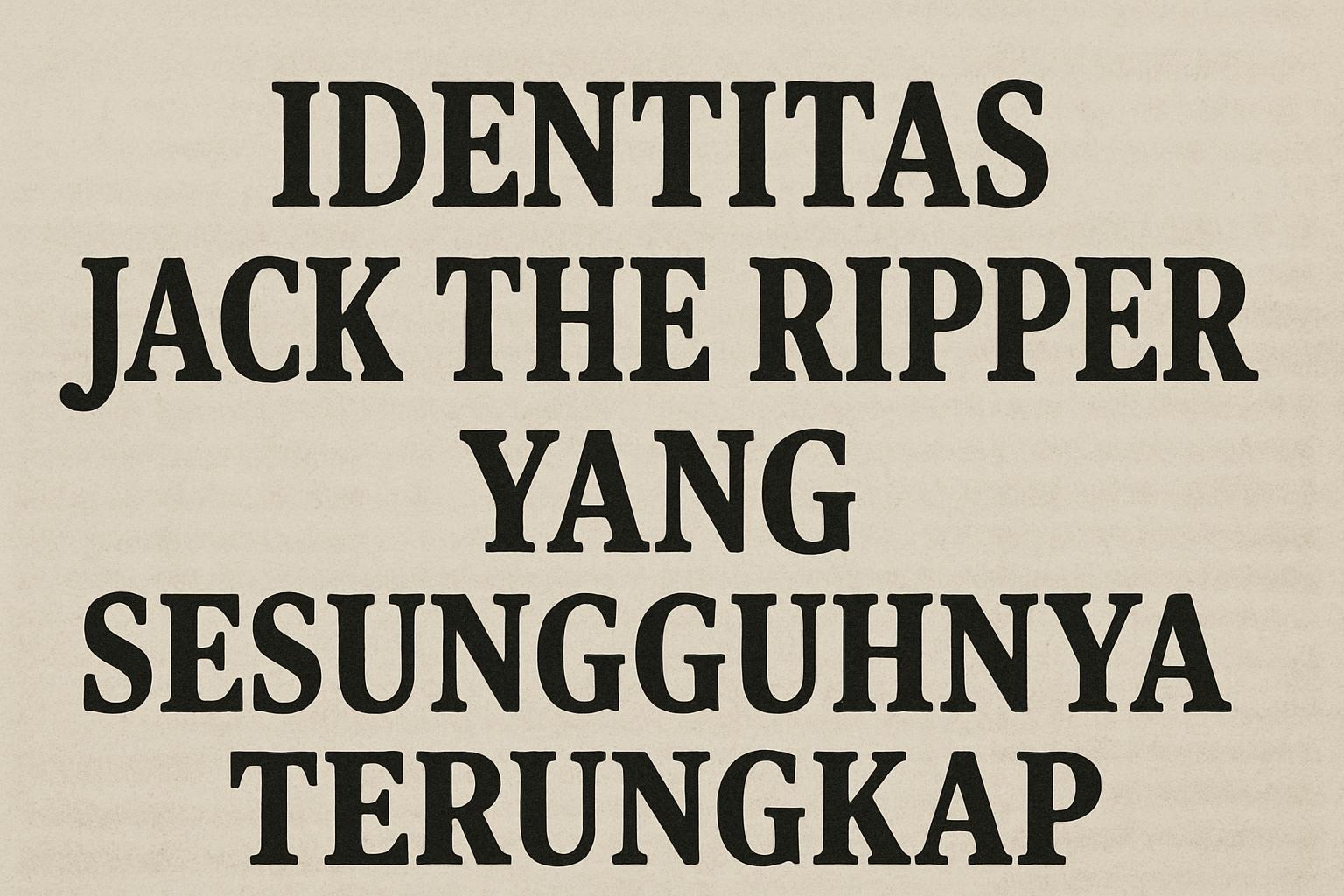 jack the ripper
